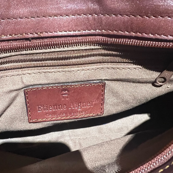 VINTAGE ETIENNE AIGNER WOVEN LEATHER CROSSBODY BAG - Picture 6 of 9